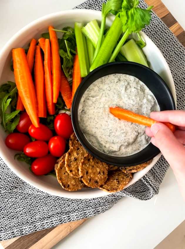 Trempette Ranch au yogourt grec