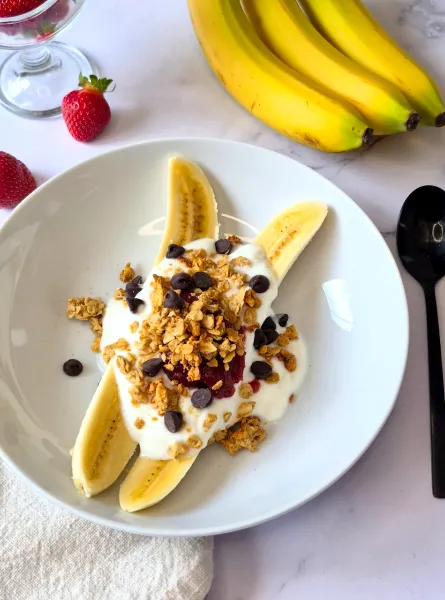 Banana split pré-entraînement ÉquipeNutrition Pre-Workout Banana Split TeamNutrition