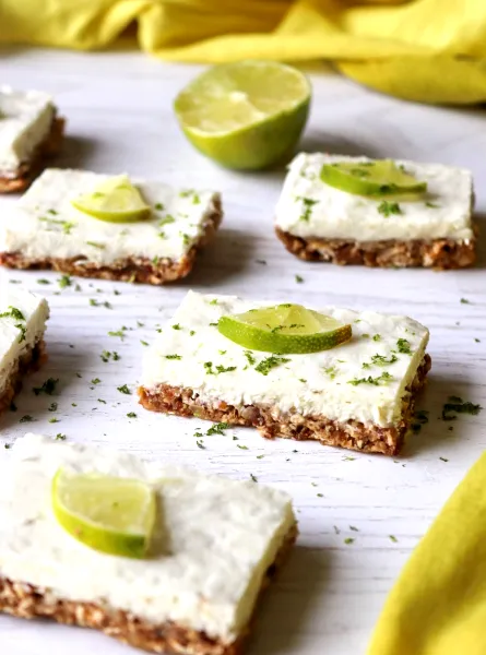 Carrés glacés à la lime