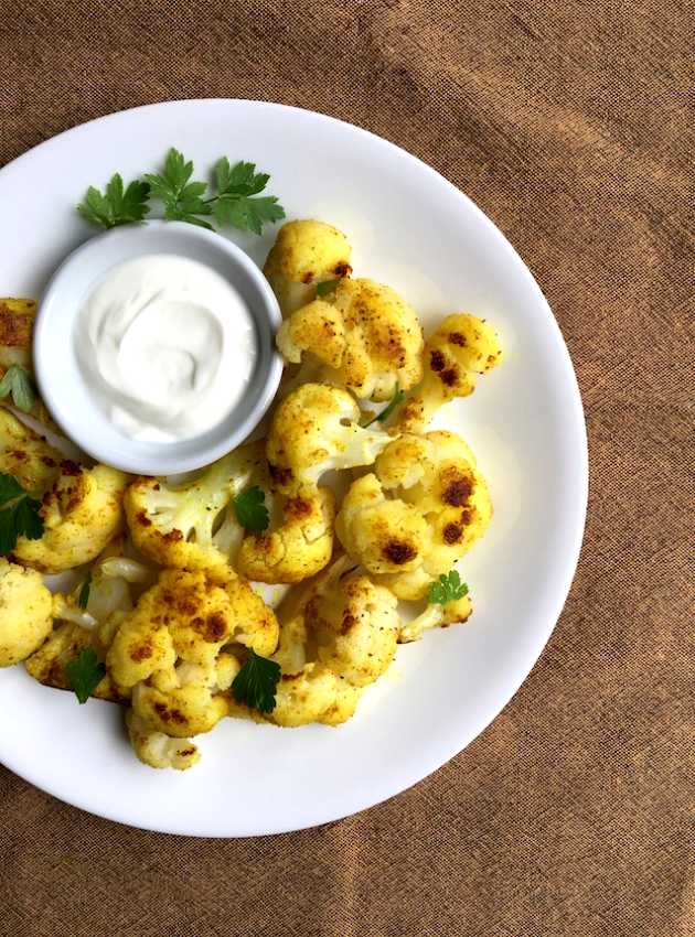 Chou-fleur grillé à l'indienne