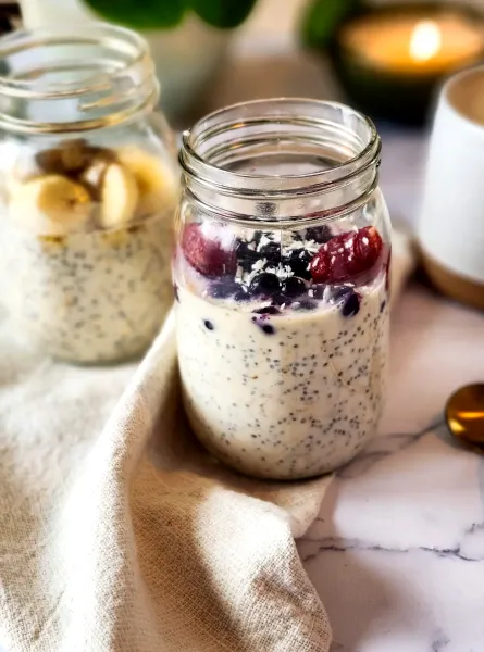 Gruau sans cuisson à personnaliser ÉquipeNutrition Customizable Overnight Oats TeamNutrition