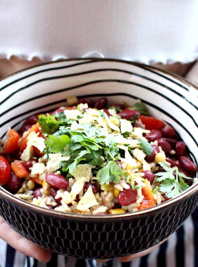 Salade de riz à la mexicaine