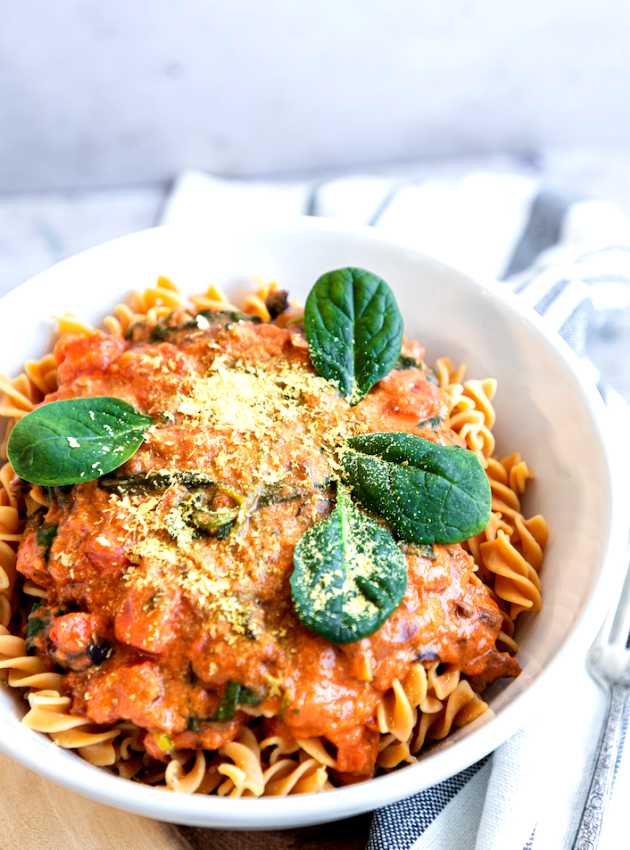 Pâtes crémeuses au pesto LeGrand