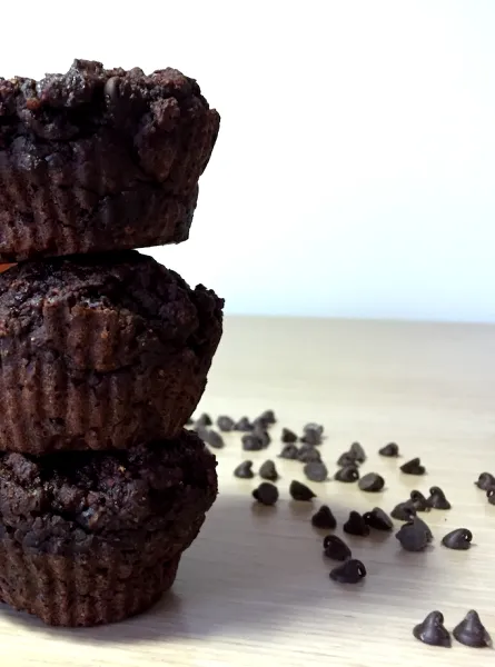 Muffins choco-citrouille végétaliens