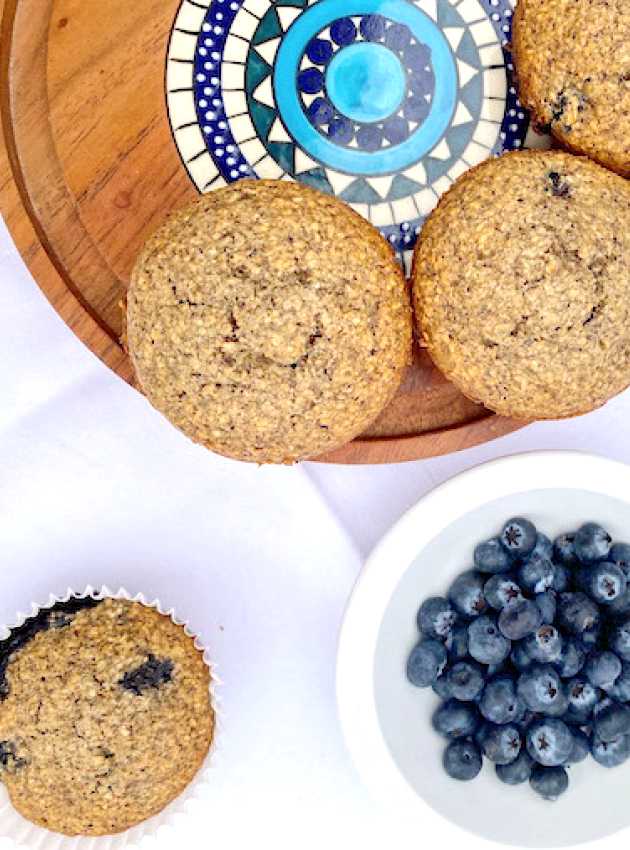 Muffins aux bleuets (faible en FODMAP)
