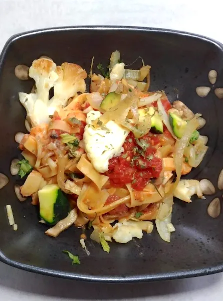 Pâtes sauce rosée réduite en gras
