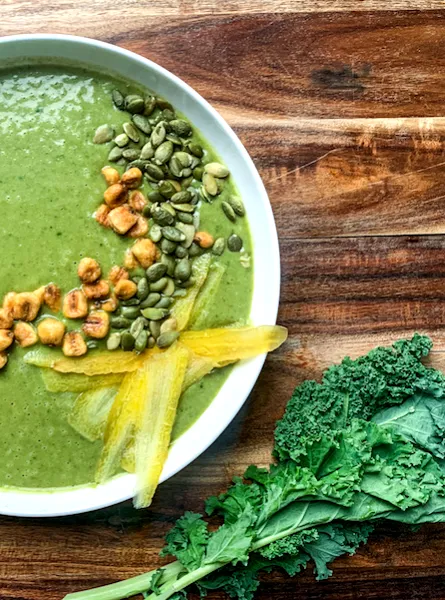 Potage vert protéiné