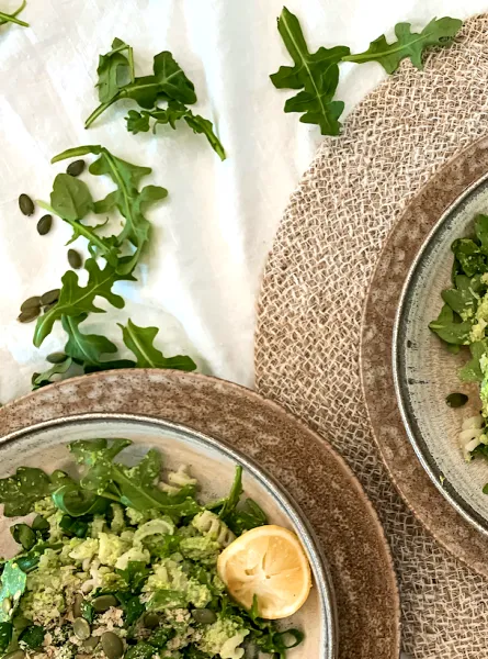 Salade de pâtes printanière (faible en FODMAP)