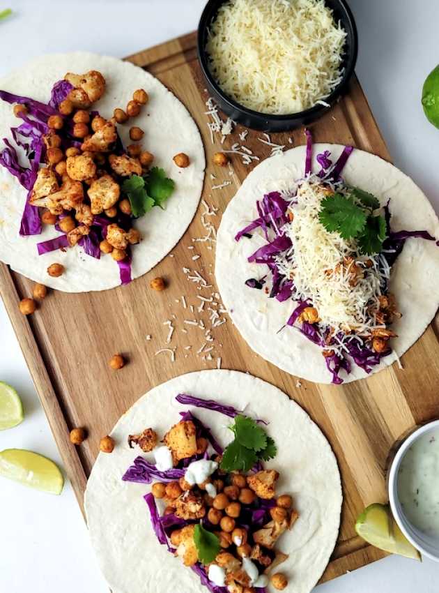 Tacos de pois chiches airfryer