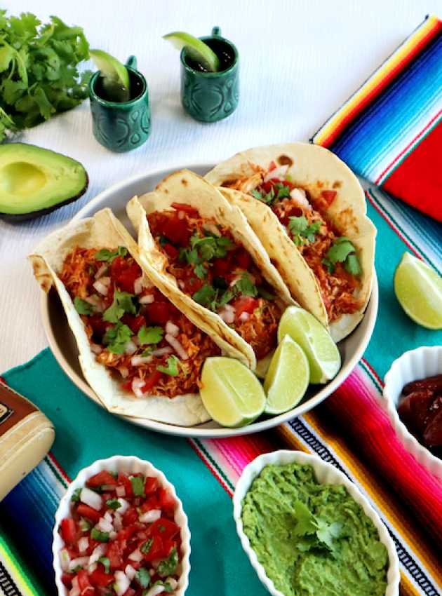 Tacos au poulet Tinga