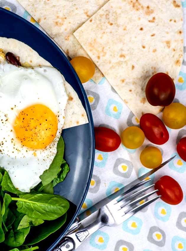 Tostada réinventée aux oeufs